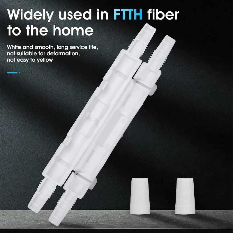 Caja de protección de fibra óptica, tubo redondo pequeño, Tubo termorretráctil para proteger la bandeja de empalme de fibra, 50/100/200 Uds.