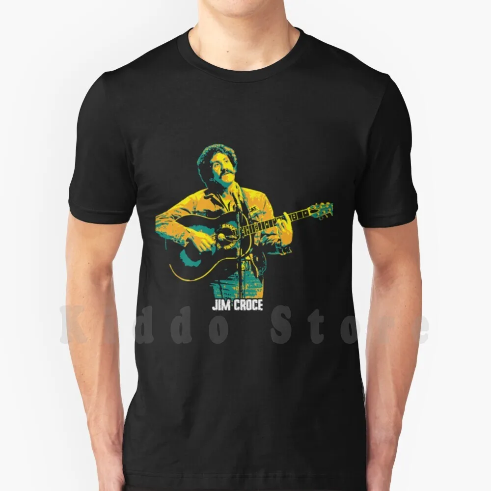 Jim Croce Jim Croce. James Joseph Croce. An American Folk And Rock Singer Songwriter T Shirt Print For Men Cotton New Cool Tee