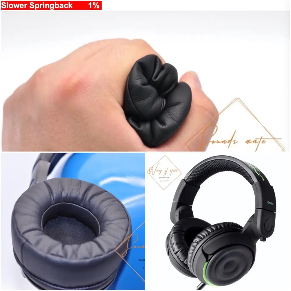 Bantalan Telinga Busa Memori Lembut Super Tebal untuk Headphone Takstar HD6000 Kualitas Sempurna, Bukan Versi Murah