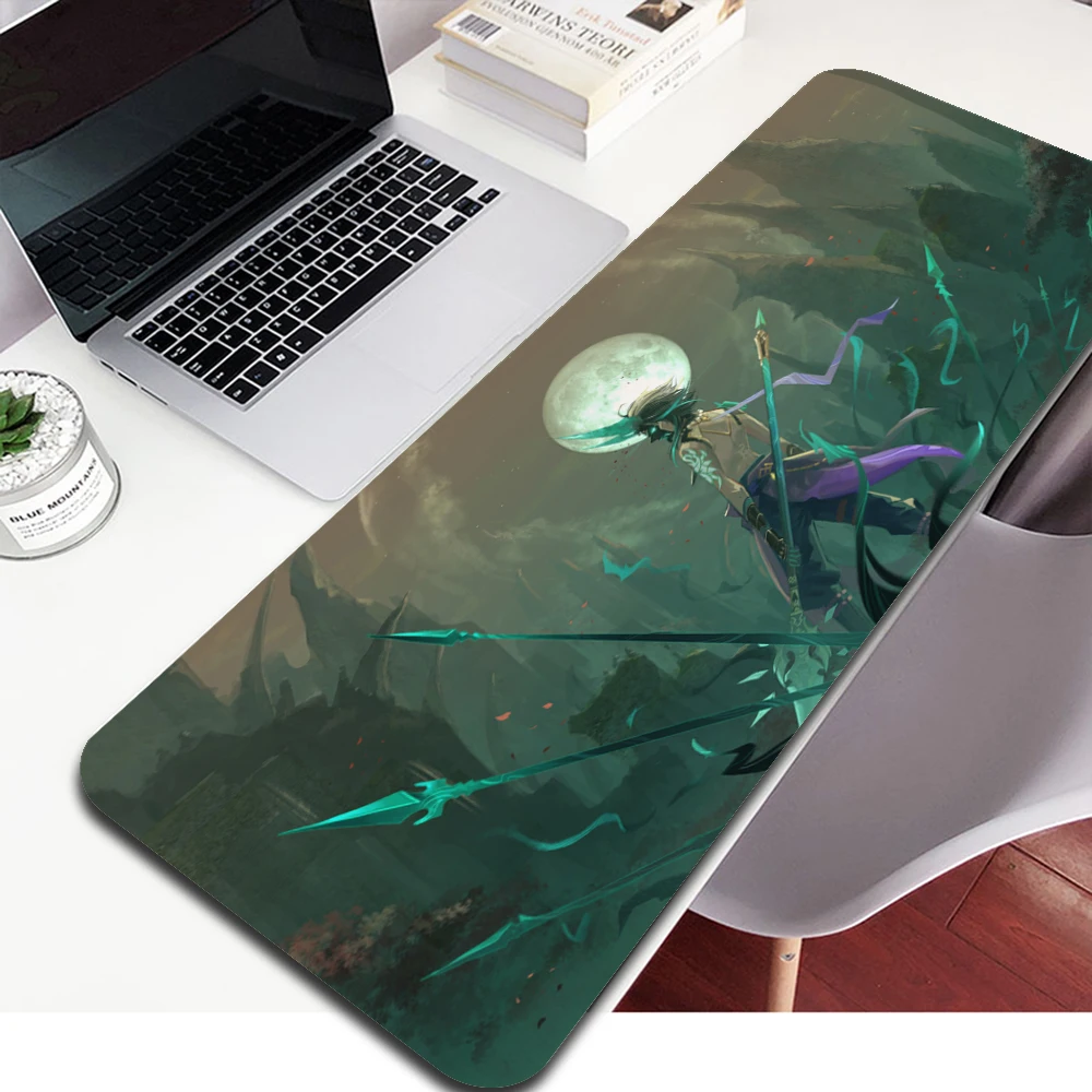 Xiao Genshin Impact High Speed Mousepad Large Gaming Mouse Pad Anti-slip Perfect Locking PC Computer Desk Mat Small Mouse Pad