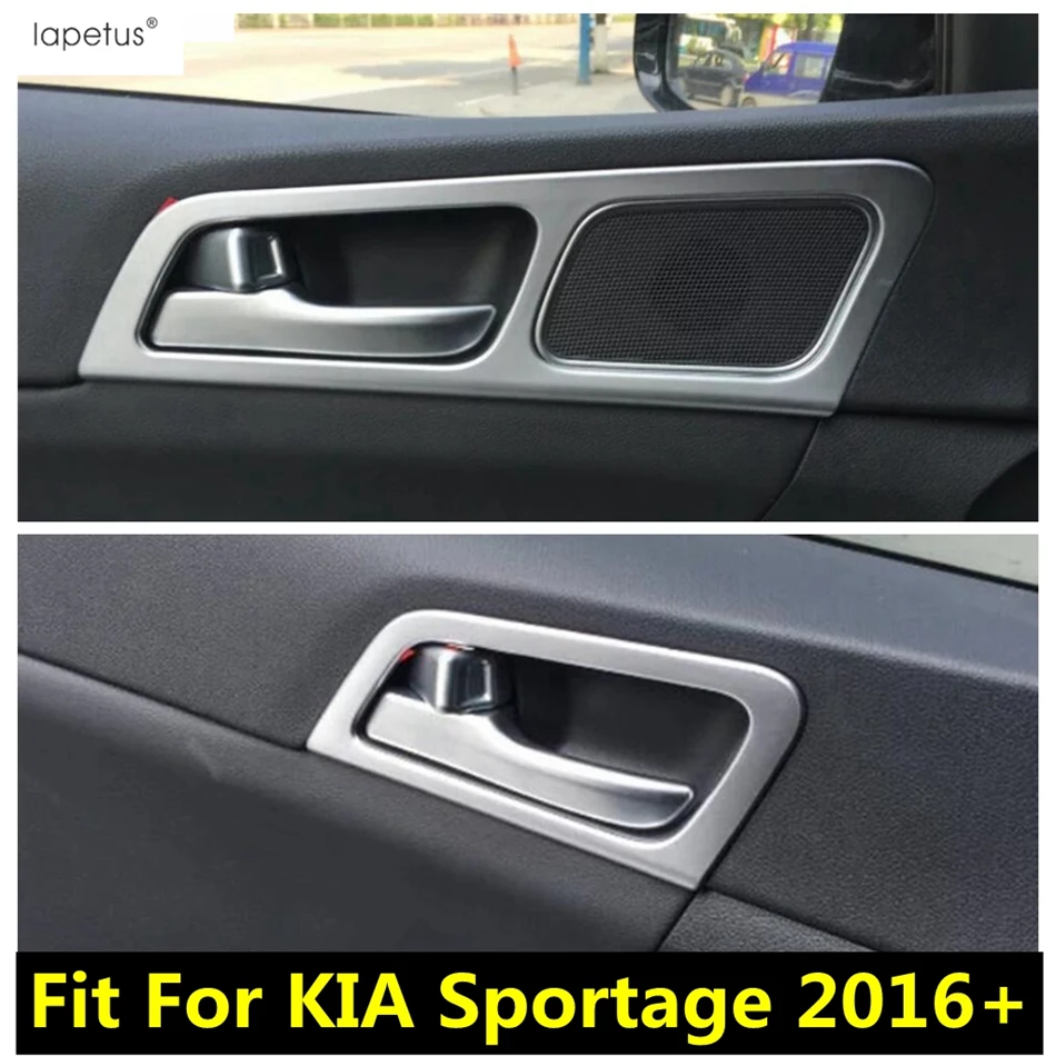 

Car Inner Door Armrest Handle Bowl Frame Panel Decoration Cover Trim For KIA Sportage 2016 - 2020 ABS Matte Accessories Interior