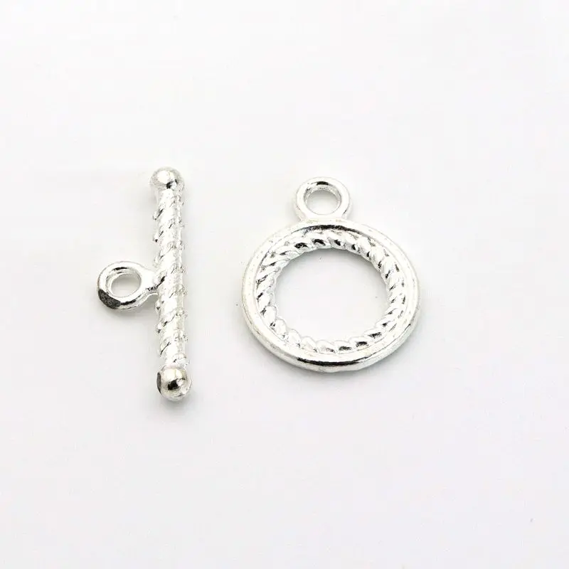 10 Pair Silver Color Metal OT Clasps Connector For Diy Jewelry Making Bracelet Necklace Finding Accessories Wholesale Supply