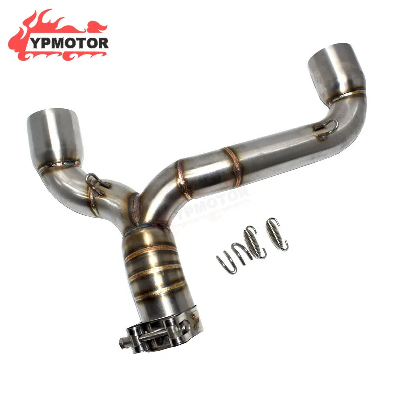 Street Bike Motorcycle Slip On Middle Link Exhaust Pipe Mid Link Tube Muffler Adaptor For Suzuki GSR400 GSR600 BK400 BK600