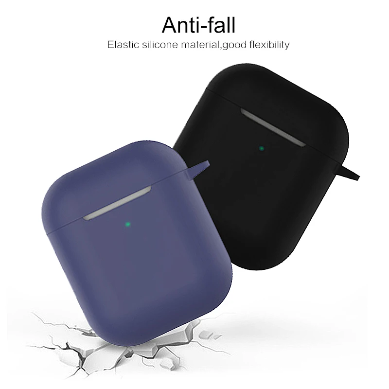 Fundas de silicona para auriculares Airpods 2 Generación, funda protectora para auriculares Apple Airpods 2