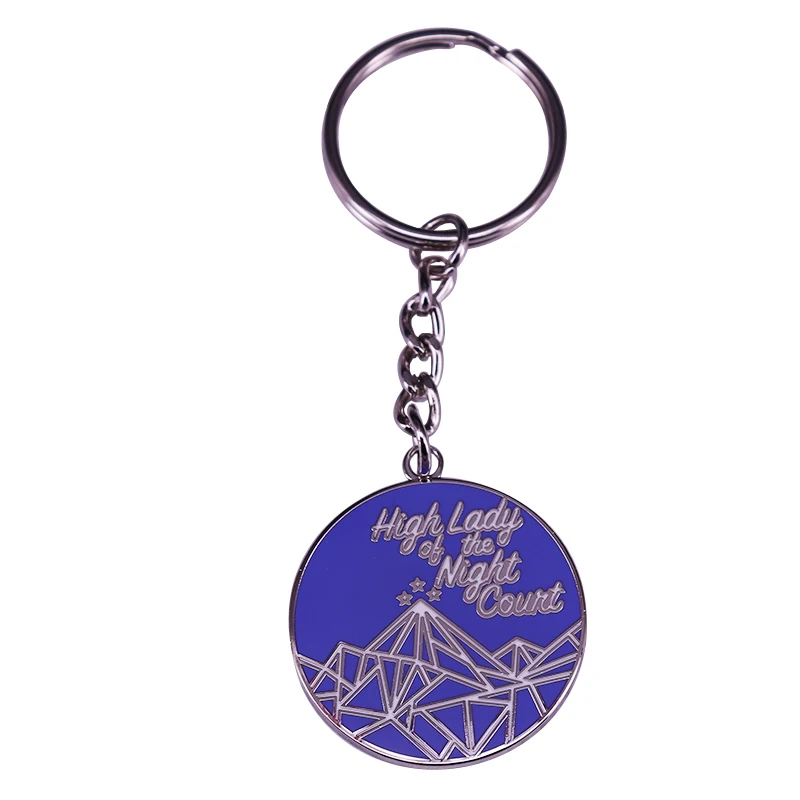 

High lady night court keyring Mountains Starry Sky brooch ACOTAR SJM Bookish gift To the people who Look At The Stars And Wish