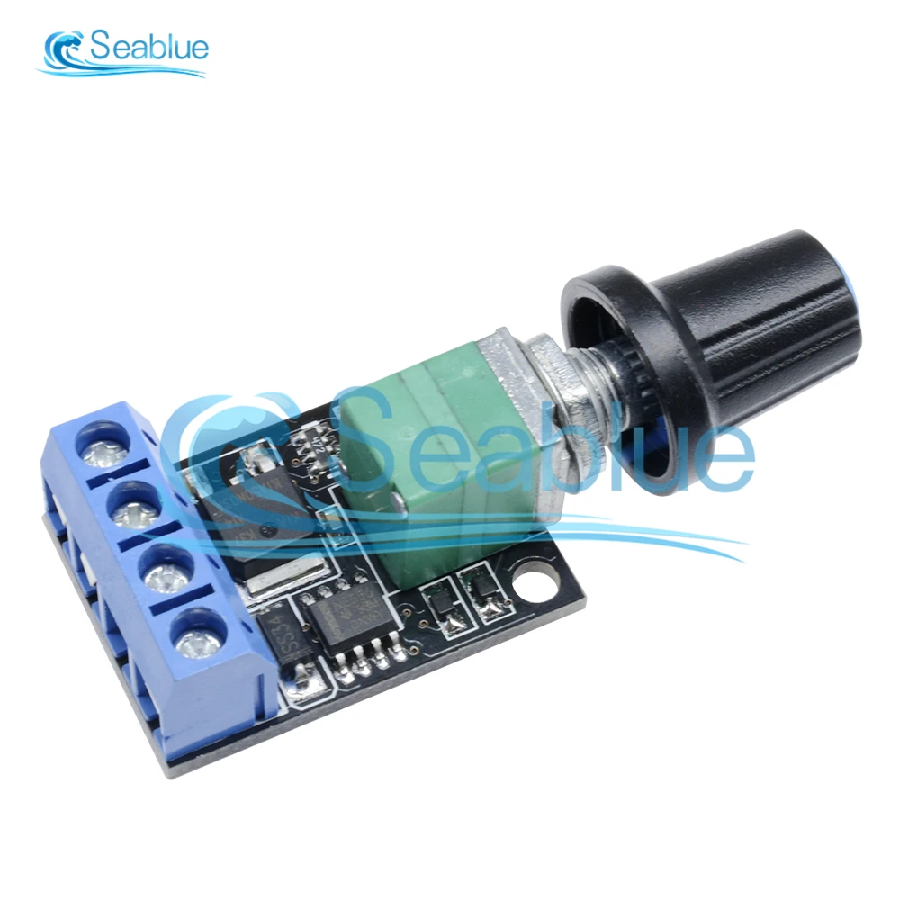 5Pcs 10A 5/9/12V DC Motor Speed Control PWM Potentiometer Governor Speed Regulation Board LED Dimming Ultra High Linearity Band