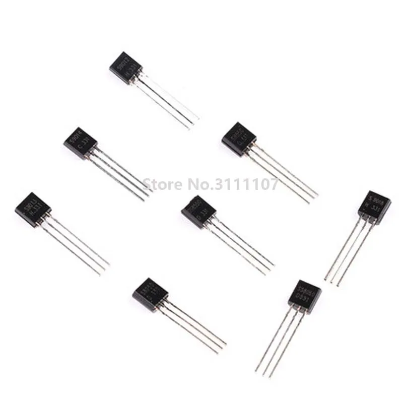 Kit surtido de transistores, S9012, S9013, S9014, 180, 9015, A1015, C1815, A42, A92, 2N5401, 2N5551, A733, C945, S8050, S8550, 2N3906, 2N3904, 9018 Uds.