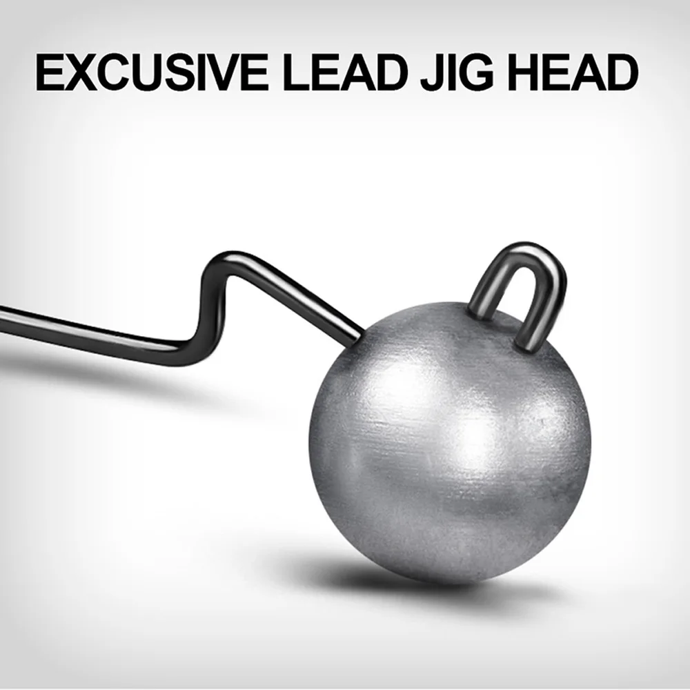 10 Stück Jigging Metallköder-Haken 3,5/5/7/10g Gewichte Breite Offset-Angelhaken Weiche Köder-Jigs mit Widerhaken für Barsch-Angeln – Detail 6