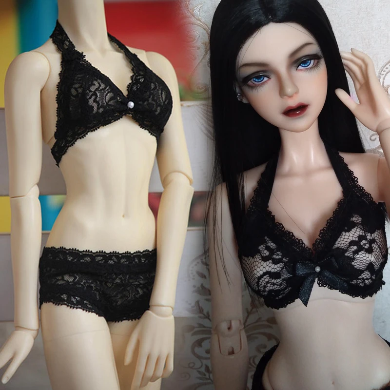 

D03-P397 children toy BJD DD SD MSD 1/6 1/4 1/3 doll's clothes Black lace underwear panty set