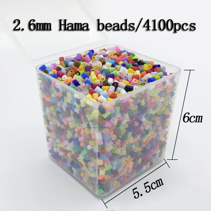 

4500pcs/Box 2.6mm Hama Beads Easy to Store For Kids Perlen Perler Iron Beads Fuse Handmade Gift Children Toy