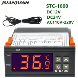 STC-1000 Digital Thermostat Temperature Controller Thermoregulator Incubator Relay Brewing Incubator Heater Cooler 12V 24V 220V