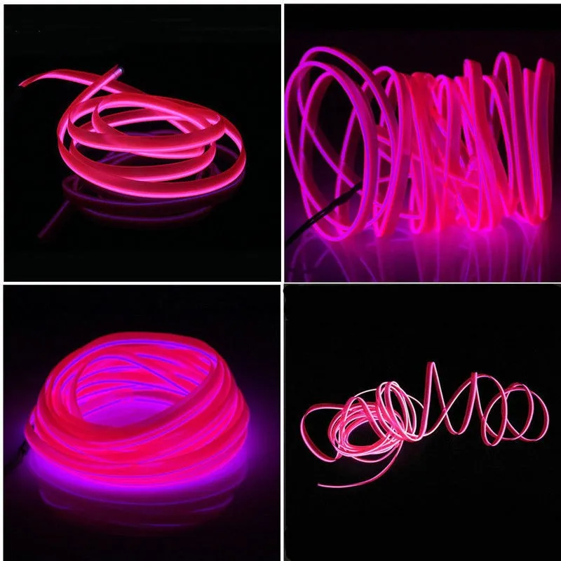 

Milky Dia.3mm T-type Invisible Skirt Side Glow Light Fiber Optic Cable w/Skirt Wing Car interior Pickup RGB Lighting Decoration