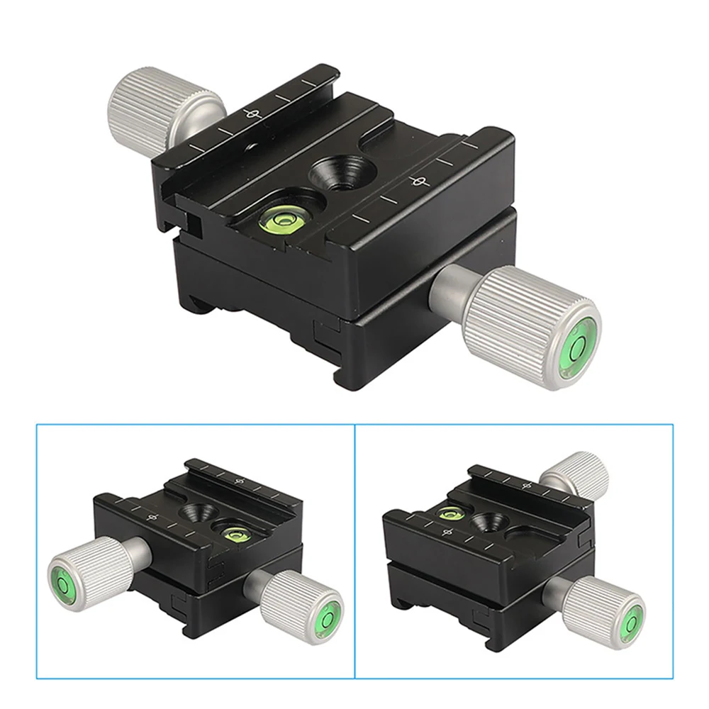 CAMVATE Arca Swiss Standard 50mm morsetto a sgancio rapido a doppia faccia (larghezza piastra 38mm) con livelli di bolla integrati per treppiede nuovo