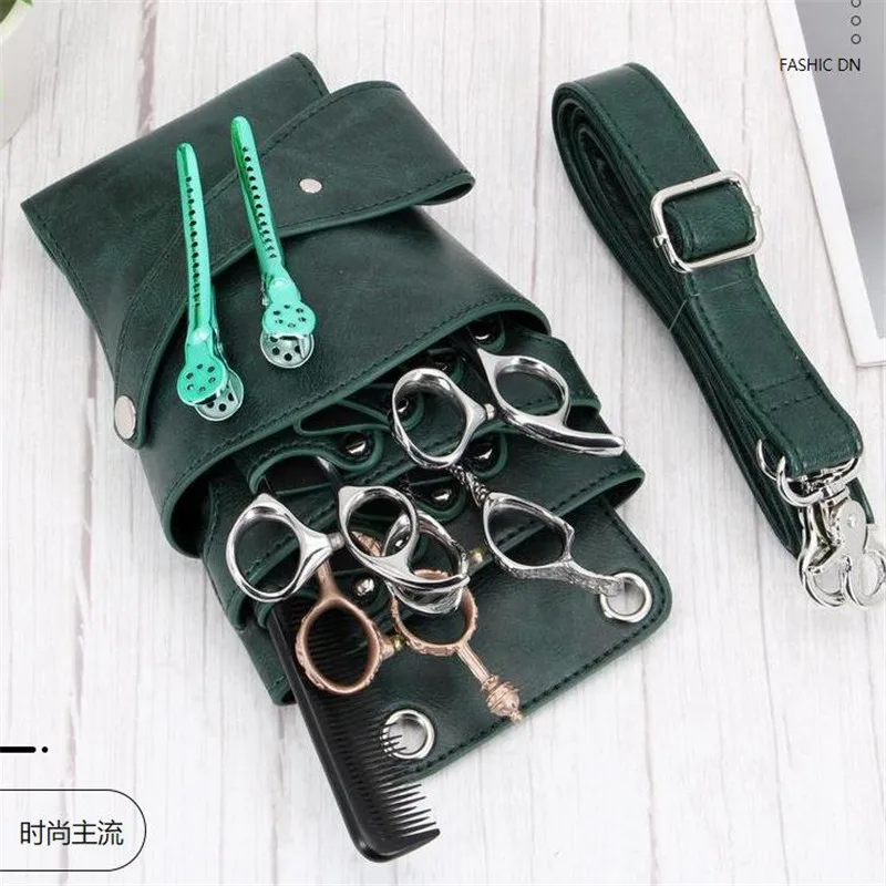 Professionelle 8-Taschen-Tasche für Salon, Friseur, Haarscheren, Scheren, Clips, Friseur-Holster, Beutel, Halter, Gürtel – Detail 7