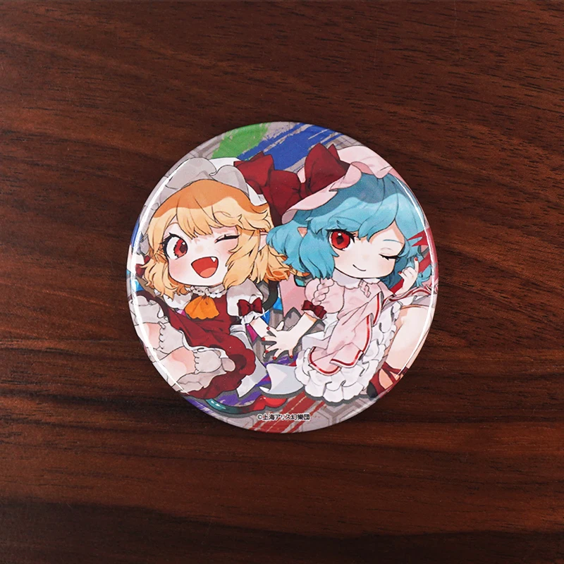 TouHou Project Anime Metal Badge Reimu Marisa Satori Koishi Flandre Remilia Youmu Sakuya Tōhō Project Metal Badge Pins