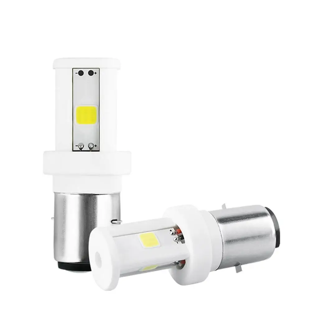 Motorcycle LED headlamp bright high and low beam cob LED headlamp ceramic lamp double claw S2 electric vehicle