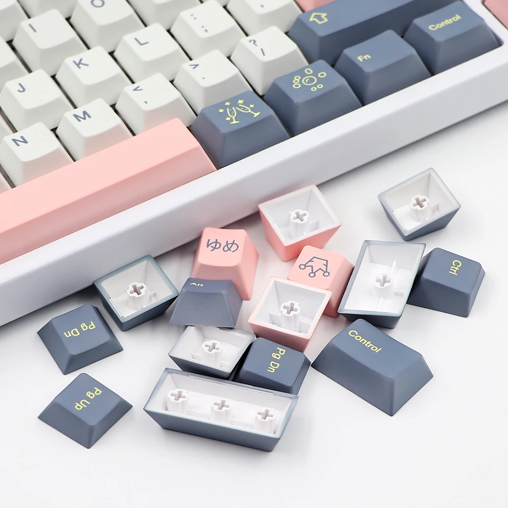 GMK-KEY Momo Yume Keycap set Cherry Profile pbt Keycaps For MX Switches dz60 Gk61 sk61 anime Dye Sublimation Key Cap 135 Key