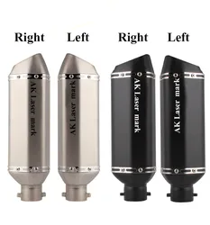 51mm Universal Motorcycle Exhaust Muffler Pipe Left or right ak Escape moto for ER6N SV650 CRF230 Z800 MT07 R3 Z900 Z1000