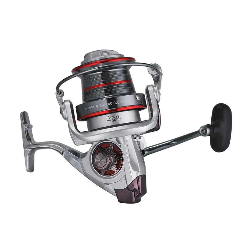 

9000s 10000s 12000s 14 1 BB Spool Rock Fishing Reel 4.0:1 Spinning Fishing Reel Peche De Pesca Carp Fishing Wheel Raft Vessel