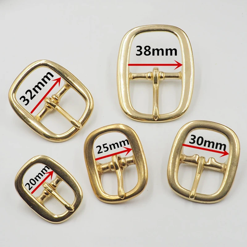 20-38mm Solid Brass Pin Belt Bag Buckle For Leather Craft Wrap Webbing Dog Collar Harness Diy Trimits Accessories