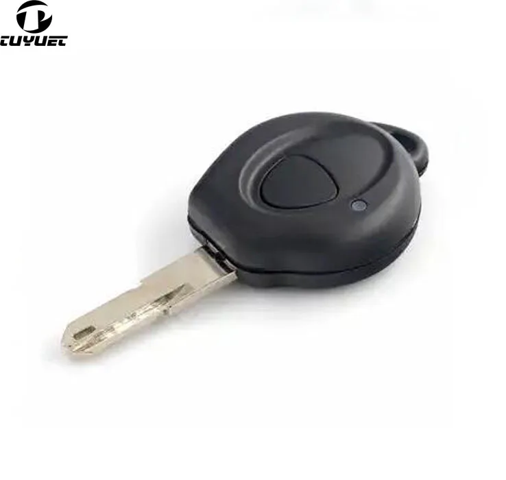 1PCS/5PCS 1 Button Replacement Remote Key Shell  for Peugeot Car Key Blanks Case with logo