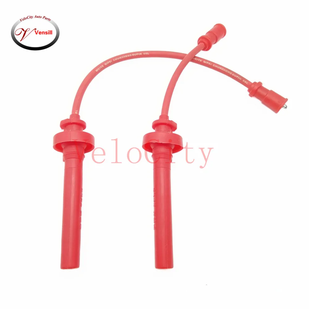 Red Color Ignition Cable Spark Plug Wire Set Part No# MD365102 Fits For Mitsubishi Lancer 4G13 4G18
