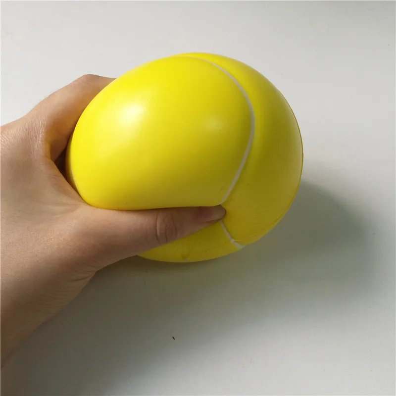 Toys Tennis Stress Ball Soft Foam Rubber Balls Squeeze Squishy Stress Relif Toys for Kids Children 6.3cm/10cm