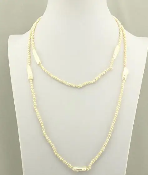 

New Arrival Long Pearl Necklace 50inches Genuine Freshwater Pearl Jewelry Love Mothers Day Happiness Wedding Fine Women Gift