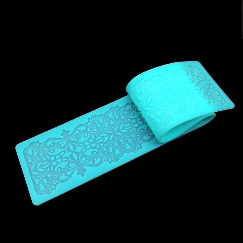 Silicone Lace Fondant Cake Decorating Tools Baking Mat Embossing Gum Paste Mold