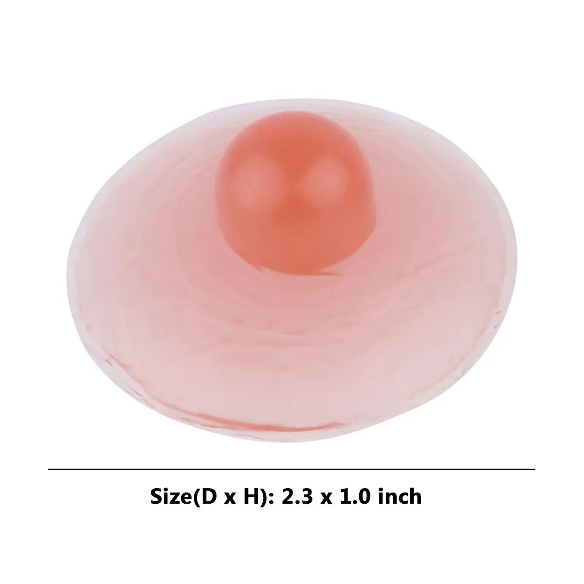 alvivi 1 Pair Women Silicone Nipples Breast Reusable Self-adhesive Breathable Invisible Push Up Bra Nipple Covers Form Costumes