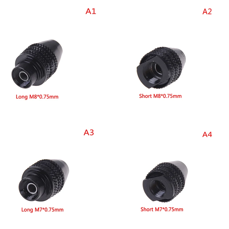 Universal M7 / M8 Keyless Drill Bit Chuck Adapter Converter Chucks Mini Drill Chuck Rotary Tools Accessories 7/8x0.75/0.3-3.2mm