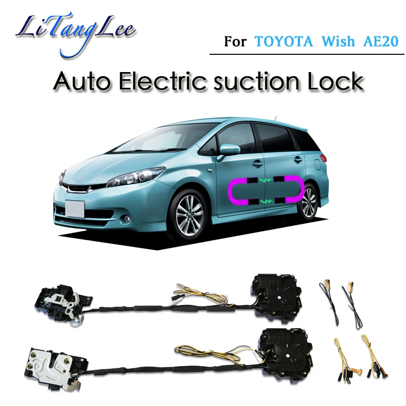 For TOYOTA Wish AE20 Car Soft Close Door Latch Pass Lock Actuator Auto Electric Absorption Suction Silence Closer