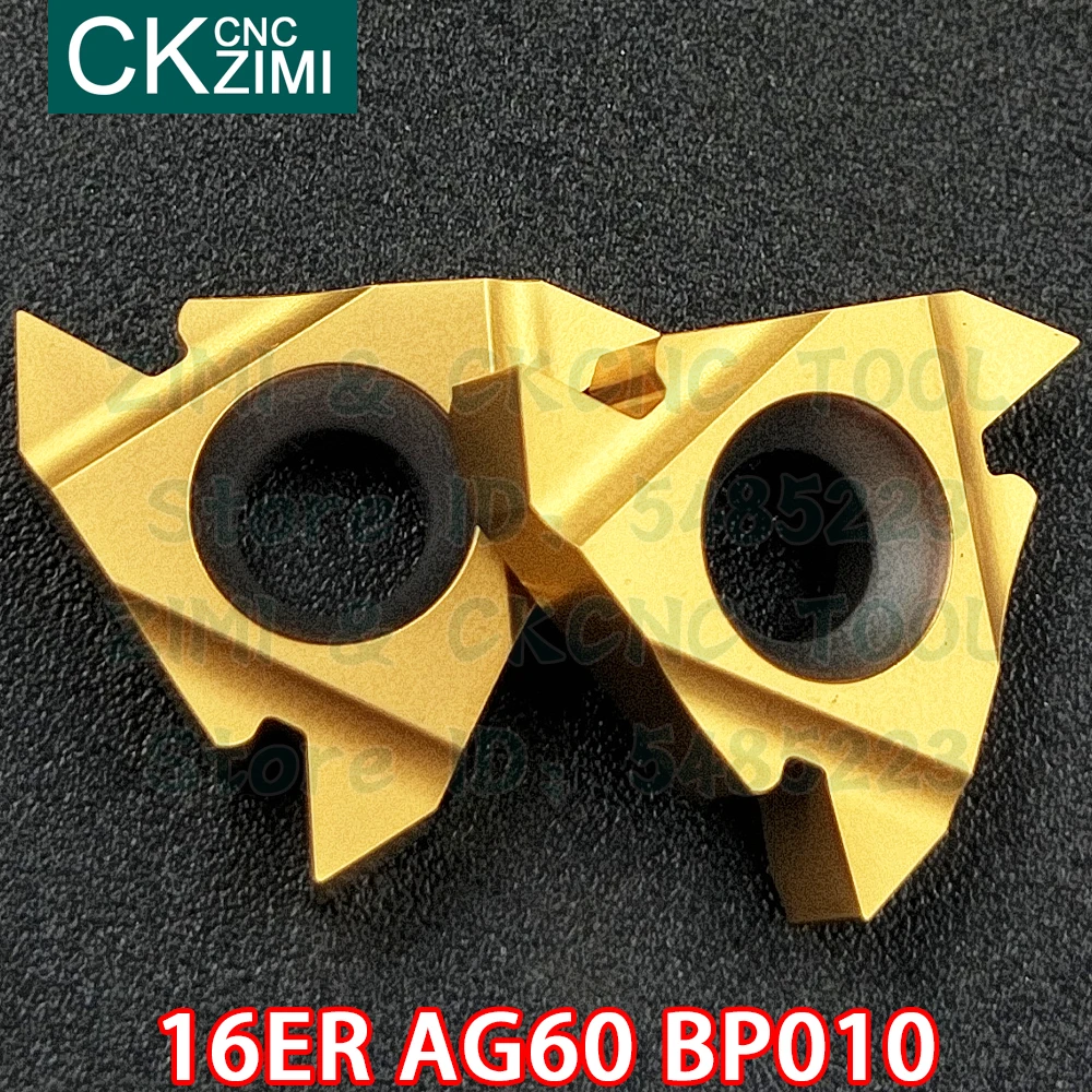 16ER AG60 BP010 insertos de carburo de rosca externa inserta herramientas Herramientas de roscado de Metal CNC torno de inflexión de herramientas de corte de acero