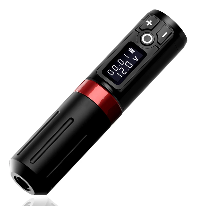 Newest Coreless Motor Wireless Tattoo Machine Pen Fast Charging Battery 1950mA/h RCA Adapter Kit Free Shipping