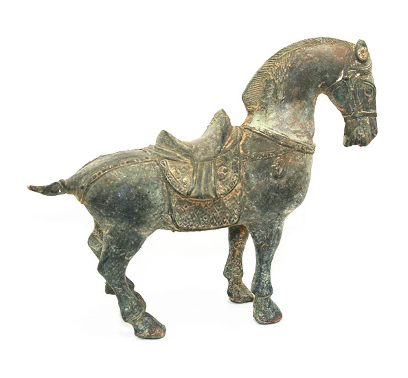 

Decorated Old Handwork Bronze sculpture Horse statue Healing Medicine Decoration 100% Brass Bronze