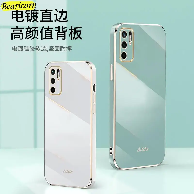 Coque de téléphone carrée plaquée de luxe pour Xiaomi, coque en silicone souple pour Redmi 9A, 9AT, 9T, Note 13, 12, 10, 10S, 10T, 9, 9S, 8, 7, Pro Max