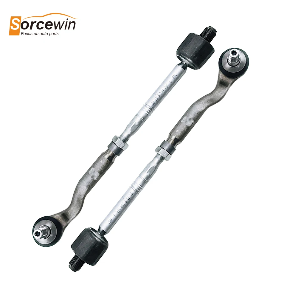 2PCS Auto Part Car Front Suspension Steering Tie Rod End Assembly For BMW 5 F02 F07 F10 F12 F18 550i 53i 740Li 32106784716