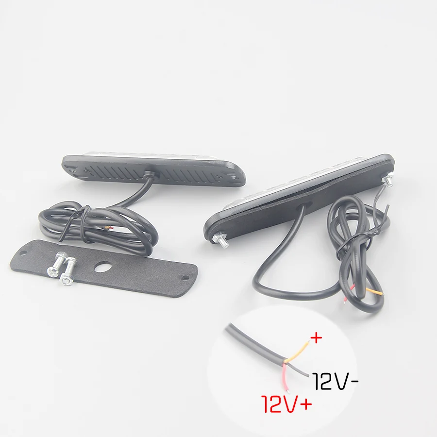 12V 24V Red Blue Led Police Strobe Light Universal For Emergency Warning Flashing Lights Bar Vehicle Car Boat SUV Pickup Lamp