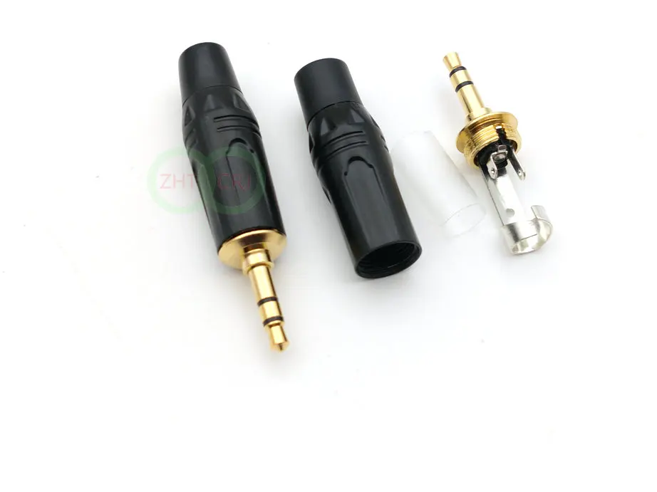 50pcs 3.5mm Stereo For Repair Headphone Jack Plug Cable Audio Connector Mini 3 5mm Jack New