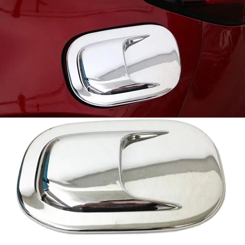 

ABS Chrome Fuel Tank Cover Gas/Oil Tank Cap Cover Trim 1 Piece For Mazda CX-5 CX5 2017 2018