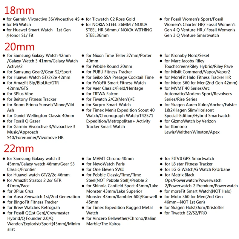 18mm 20mm 22mm For Xiaomi Huami Amazfit GTS 2E/GTS 2 Mini/GTR 42MM/47mm/Stratos 2/3 2S Watchband Metal Bracelet Amazfit Bip