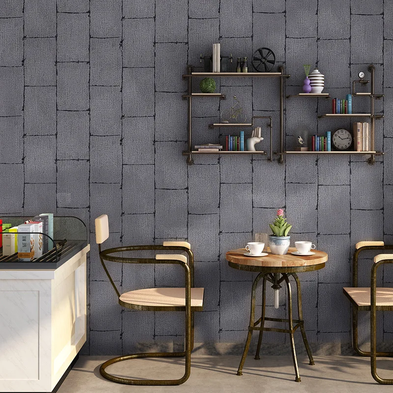 nordic-ins-grid-wallpapers-for-walls-decor-industrial-grey-yellow-wallpaper-waterproof-dining-room-papel-pintado-de-pared