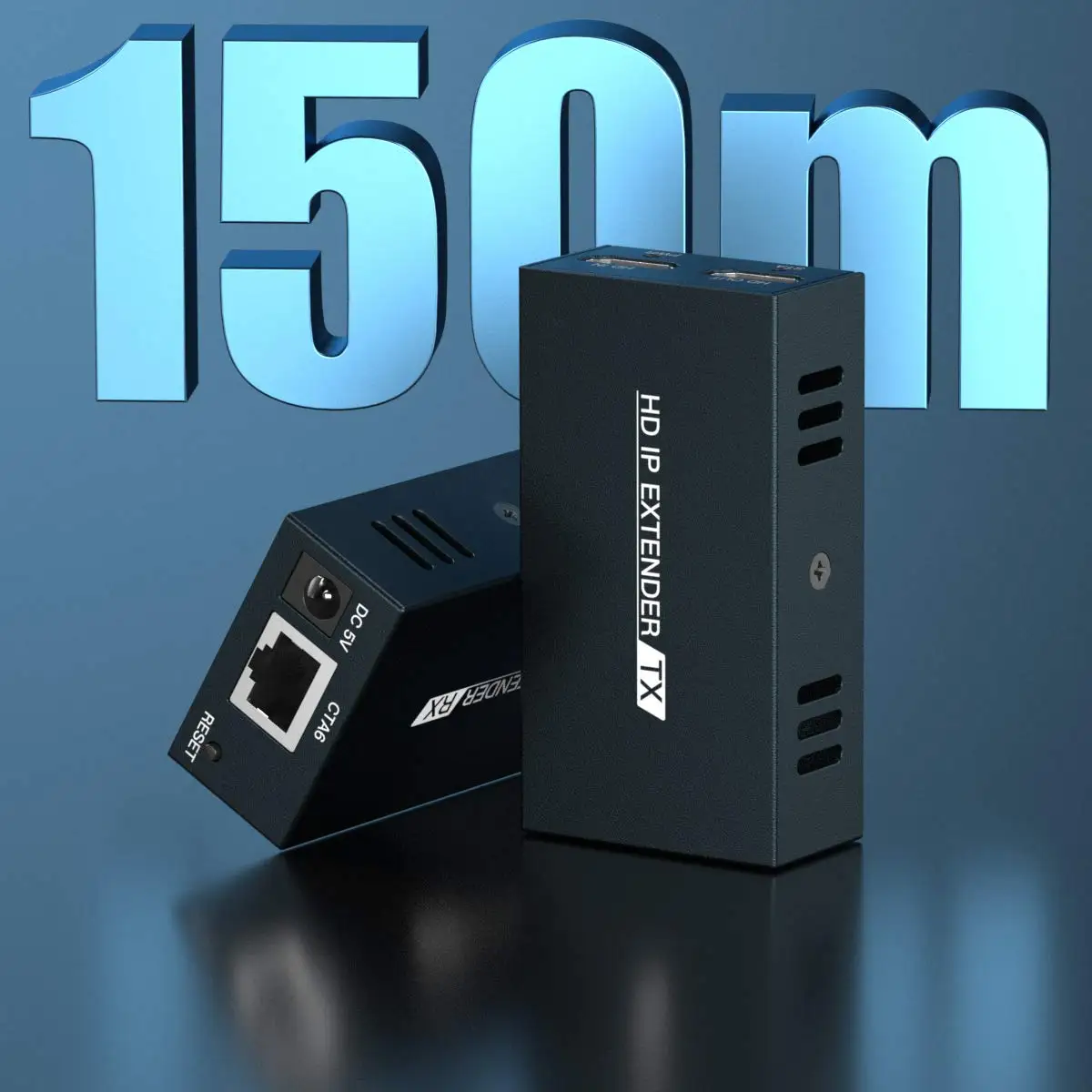 TLT-ANK 1080P @ 60Hz 200M HDMI موسع الفيديو عبر IP دعم جهاز إرسال واحد للعديد من أجهزة الاستقبال