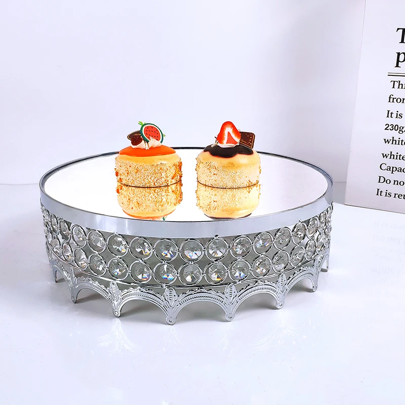 

Crown Silver Wedding Display Cake Stand Cupcake Tray Tools Home Decoration Dessert Table Decorating Party Suppliers