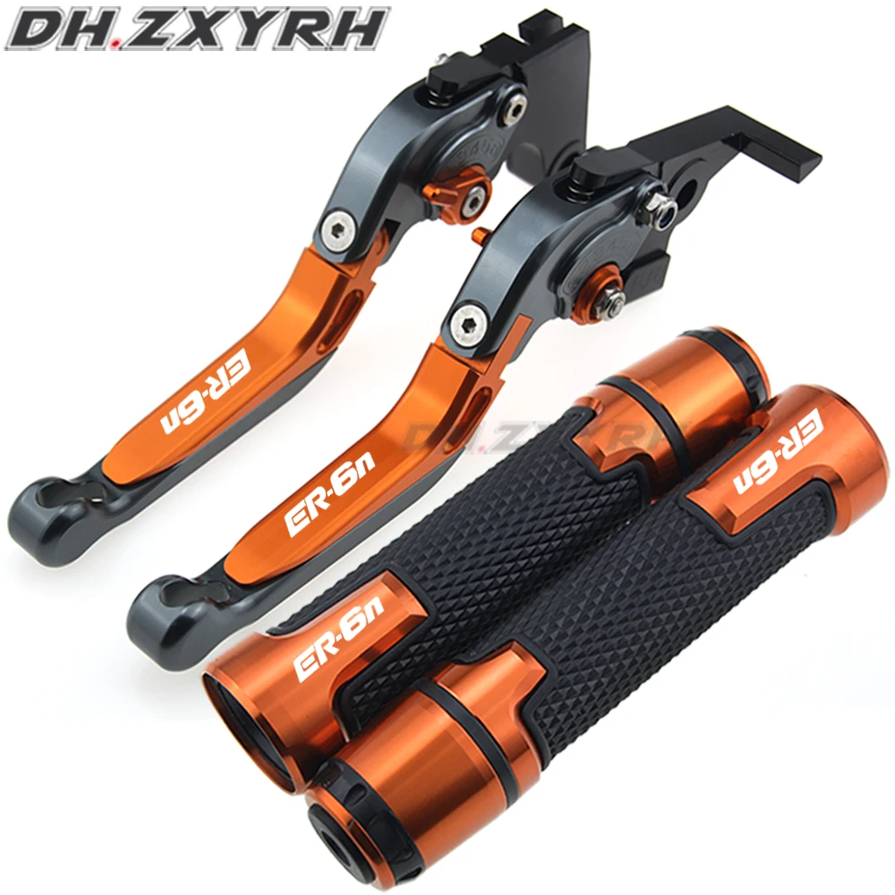 CNC Motorcycle Brakes Clutch Levers Handbar End Grips for KAWASAKI NINJA ER6N ER 6N ER-6N 2006 2007 2008