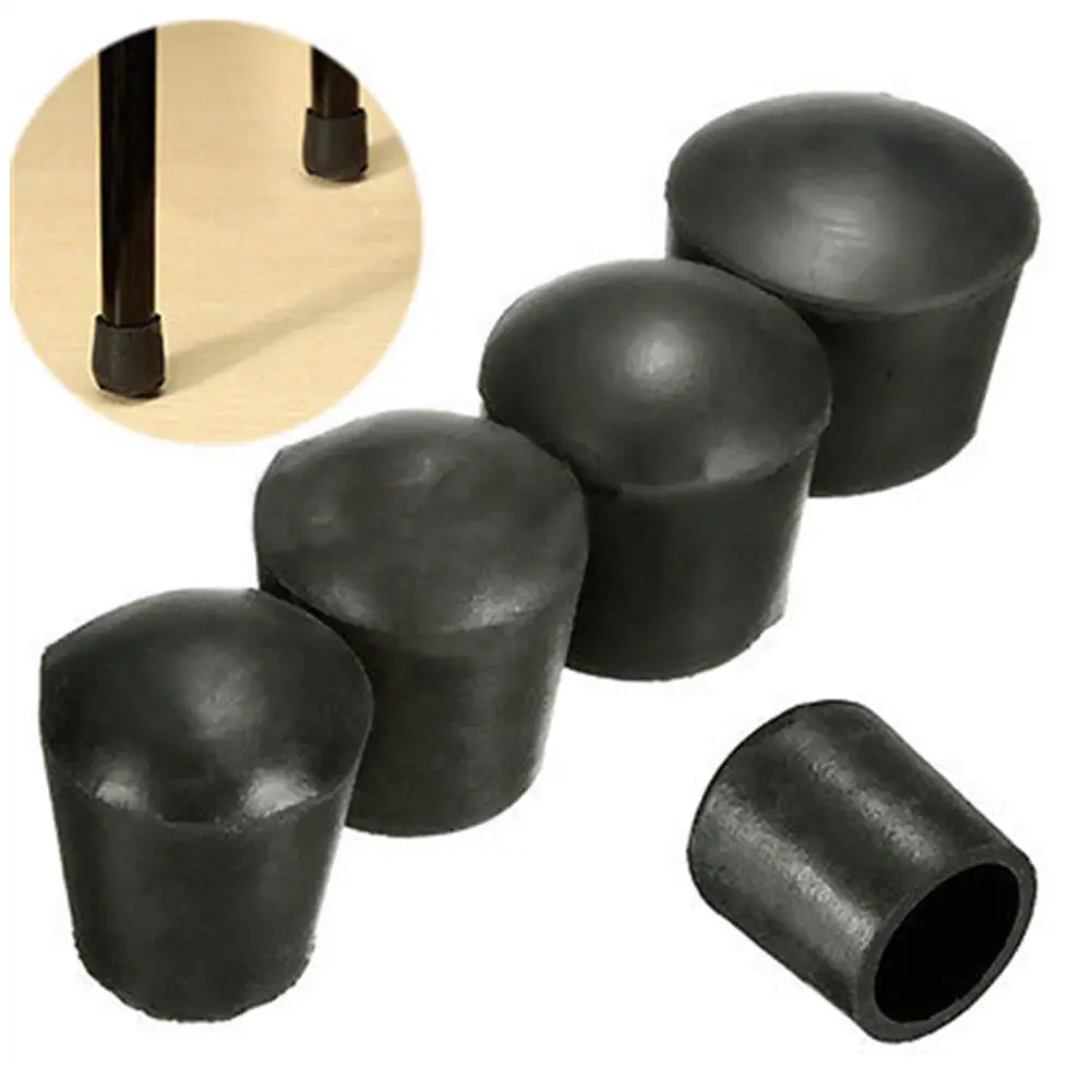 4Pcs/Set Non-slip Rubber Feet Chair Pads Anti Scratch Furniture Legs Table Feet Caps Floor Protector Rubber Legs for Furniture