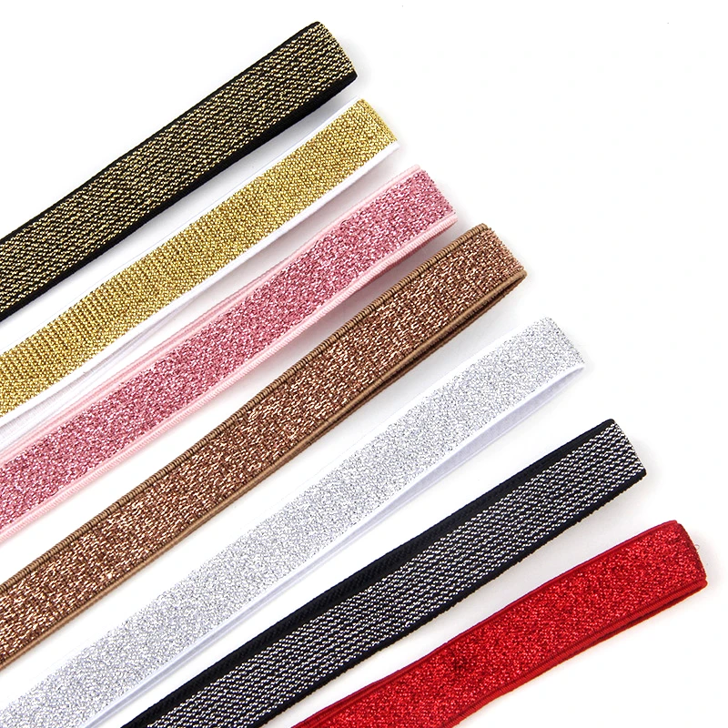 Width 15mm Length 1M Sewing Elastic Rubber Band Ribbon Cotton Nylon Ribbon Clothing Girl Hair Band Accessories Clothing DIY