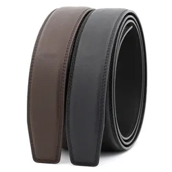 Nieuwe Luxe Merk Riemen Voor Mannen Hoge Kwaliteit Mannelijke Riem Echt Leer Tailleband Ceinture Homme, geen Gesp 3.1 Cm LY131-3303