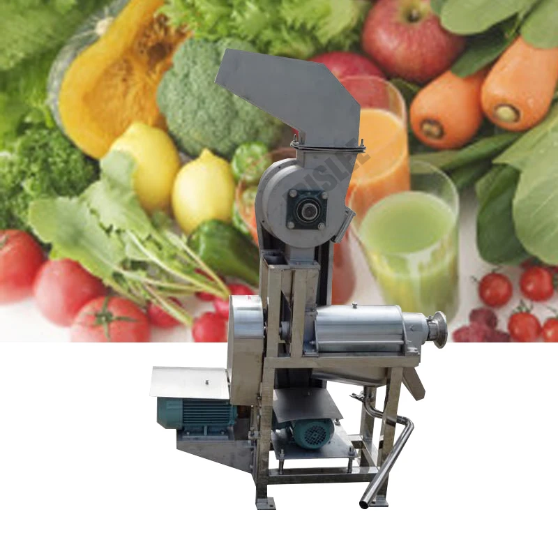 fabrieksprijs sapschroefpersmachine met breker / grote capaciteit fruit- en groentesapcentrifuge / commerciële koude