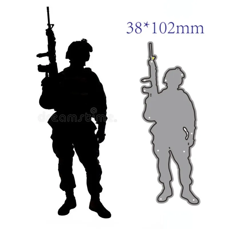 metal cutting dies cut die soldier decoration Scrapbook paper craft knife mould blade punch stencils dies